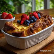 French Toast Casserole Overnight Prep Baked
