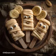 Frozen Halloween Banana Popsicles: Easy Spooky Ghoul Mummy Treats