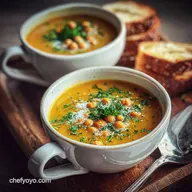 Easy Garlic Chickpea Soup in 20 Minutes