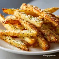 Garlic Parmesan Baked Steak Fries: Crispy and Fluffy