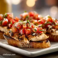 Grilled Chicken Bruschetta Recipe: Juicy Chicken Fresh Topping