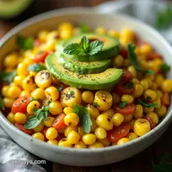 Sunshine in a Bowl Grilled Corn Avocado Summer Cookout Side Dish