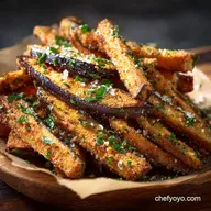 Healthy Eggplant Fries: Ultra-Crispy Low Carb Chips Alternative