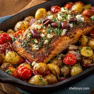Healthy Recipes Collection Mediterranean SheetPan Salmon Dinner