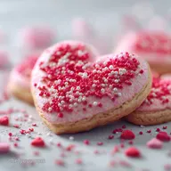 Valentine's Day Cookie with Heart Sprinkles: Buttery Bliss