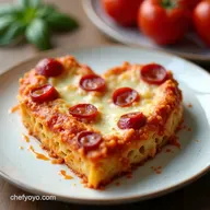 HeartShaped Pizza Pasta Bake Valentines Day Dinner for Kids