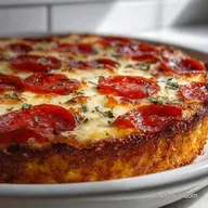 Hearty Pizza Pie: Crispy Baked with Fennel Spice