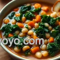 Tuscan Soup Bliss: Hearty White Bean & Kale Magic