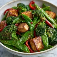 Crispy Low Carb Tofu Stir Fry