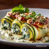The Best Zucchini Lasagna Rolls with Creamy Ricotta and Spinach