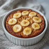 Mashed Banana Breakfast Oats: Baked