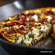 30Minute Easy Frittata Spinach Feta SunDried Tomato