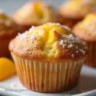 UltraMoist Peach Cottage Cheese Muffins Recipe Tender Easy