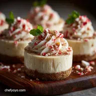 No Bake Peppermint White Chocolate Cheesecakes Easy Christmas Mini Desserts