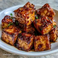 Oil Free Baked Tofu for 4 Servings
