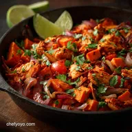 Speedy Mexican Chicken Sweet Potato Skillet OnePan Dinner