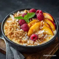 Peach Pie Smoothie Bowl UltraThick CrustFree 10Minute Breakfast
