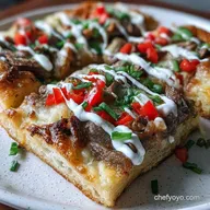Philly Cheesesteak Pizza Crispy Baked Recipe