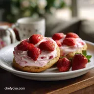Valentines Day Dessert Idea with Pink Strawberry Cheesecake Cookies: Make-Ahead