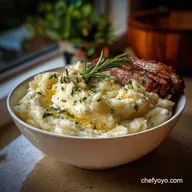 Prime Rib Side Dish with Garlic Mashed Potatoes