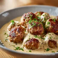 Authentic OldSchool Swedish Meatballs with Silky Cream Gravy