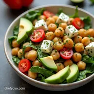 Zesty Mediterranean Cottage Cheese Chickpea Salad Recipe
