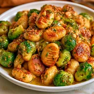 Quick Brussels Sprouts Gnocchi Crispy
