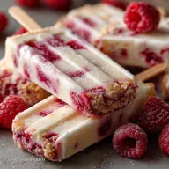 Raspberry Cheesecake Yogurt Popsicles UltraCreamy Easy Recipe