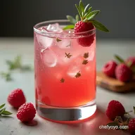 Raspberry Thyme Gin Fizz A Fun Drink Recipe