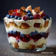 Red White and Blueberry Trifle: Creamy Layered Summer Trifle Recipe