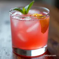 Rhubarb Gin Fizz Cocktails Spring in a Glass