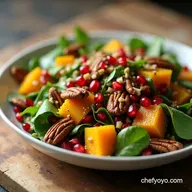 Butternut Squash and Pomegranate Salad with Maple Vinaigrette
