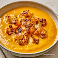Creamy Roasted Cauliflower Curry Soup
