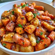 Roasted Sweet Potato Veggies: 40 Min
