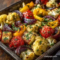 Roasted Veg Halloumi Traybake Easy Vegetarian Meals