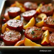 Easy Sausage Apple Sheet Pan healthy weekday dinners Sorted