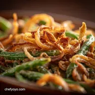 Green Bean Casserole: Scratch-Made with Crispy Shallots