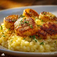 Scallops with Parmesan Risotto: Get the Perfect Sear and Creamy Saffron Finish