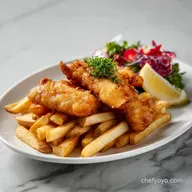 Fish and Chips Recipe for 4 Servings