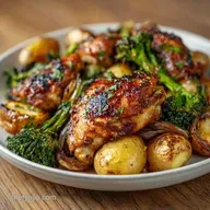 Sheet Pan Chicken Thighs for 4 Servings