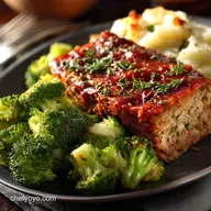 Sheet Pan Turkey Meatloaf and BroccoliEasy Weekday Supper