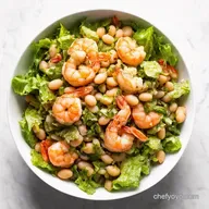 Shrimp White Bean Salad For a Hearty Salad Toss