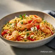 Skillet Shrimp with Orzo Recipe: Silky Finish