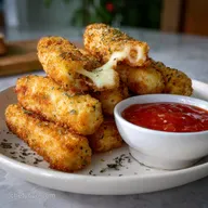 Skinny Baked Mozzarella Sticks: Crispy, Healthy Appetizer