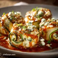 LowCarb Zucchini Lasagna Rolls Courgette and Ricotta Pinwheels