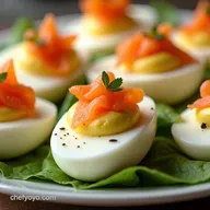 Smoked Salmon Deviled Eggs Easter Appetizer Star