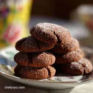 Soft Chocolate Sugar Cookies with Cocoa Powder for 24 Servings