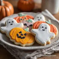 Halloween Sugar Cookies with Almond for 24 Servings