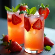 Sparkling Strawberry Basil Gin Smash Easy Summer Cocktails