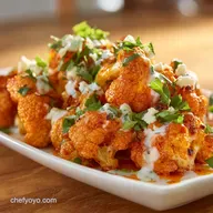 Spicy Buffalo Cauliflower Bites: Ultra-Crispy Vegetarian Wings